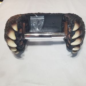 Black Bear paw toilet paper holders.